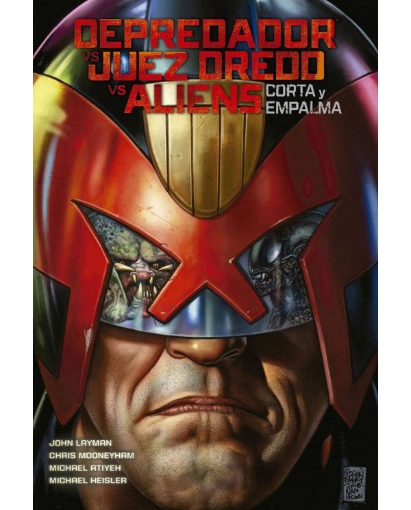 DEPREDADOR VS JUEZ DREDD VS ALIENS CORTA Y EMPALMA