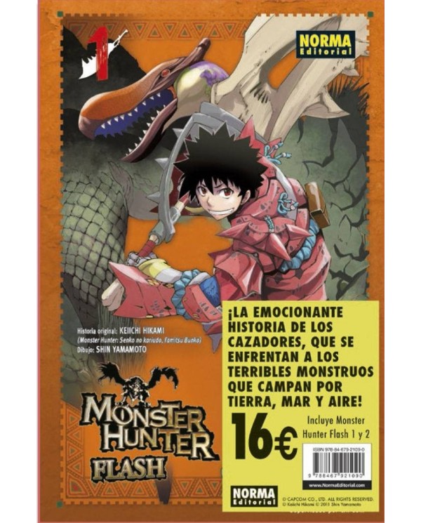 PACK DE INICIACION MONSTER HUNTER FLASH 1 2