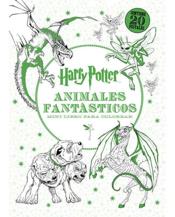 HARRY POTTER: MINI LIBRO ANIMALES FANTÁSTICOS PARA COLOREAR