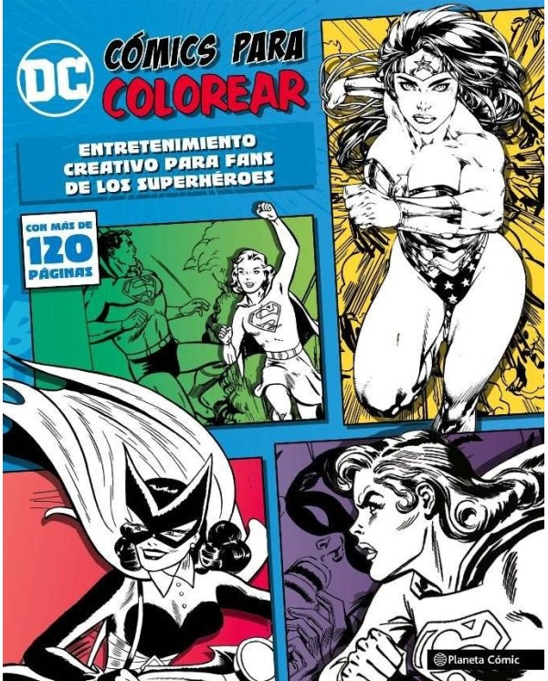 DC COMICS PARA COLOREAR SUPERHEROINAS