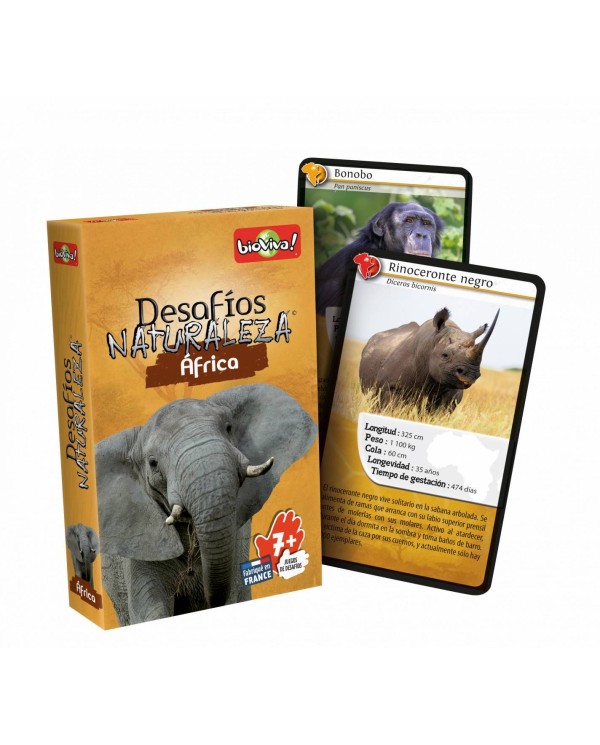 Juego cartas Desafios de la Naturaleza Africa