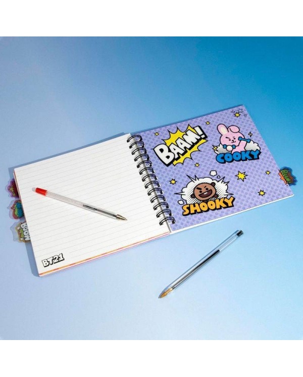 Cuaderno BT21 marcapaginas