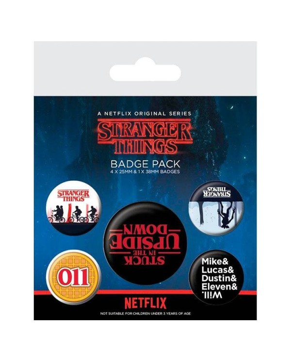 Set 5 chapas Stranger Things