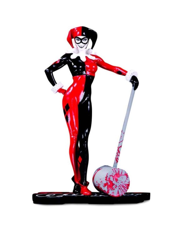 Estatua Harley Quinn Red Black &38 White DC Comics 18cm