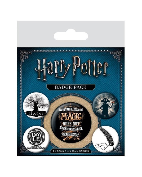 Set 5 Chapas Harry Potter