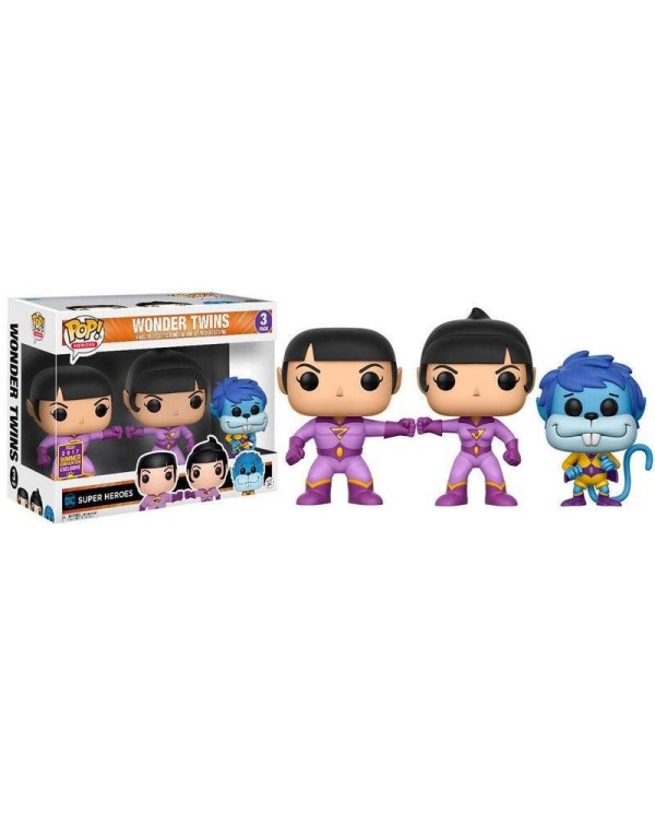 Figuras Vinyl POP! DC Heroes Wonder Twins SDCC 2017 Exclusive 88969...