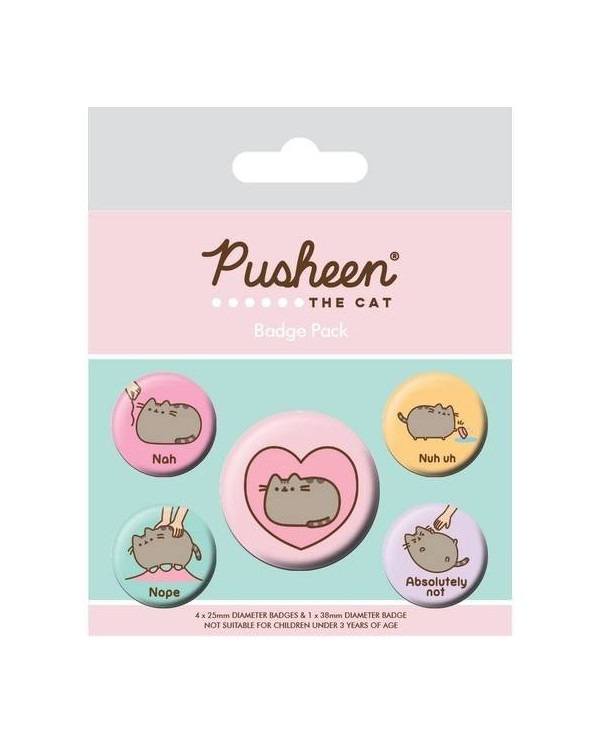 PACK CHAPAS PUSHEEN NAH  5050293806921