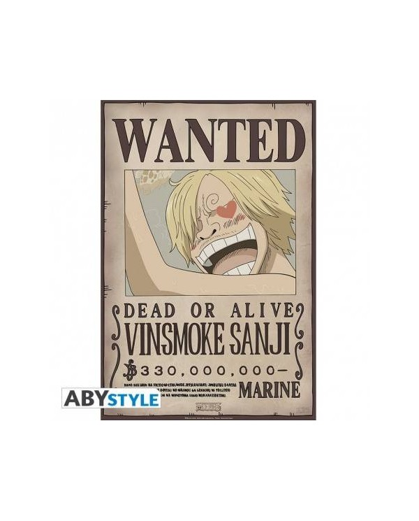 ONE PIECE - Póster "Wanted Sanji New 2" (52 x 35)
