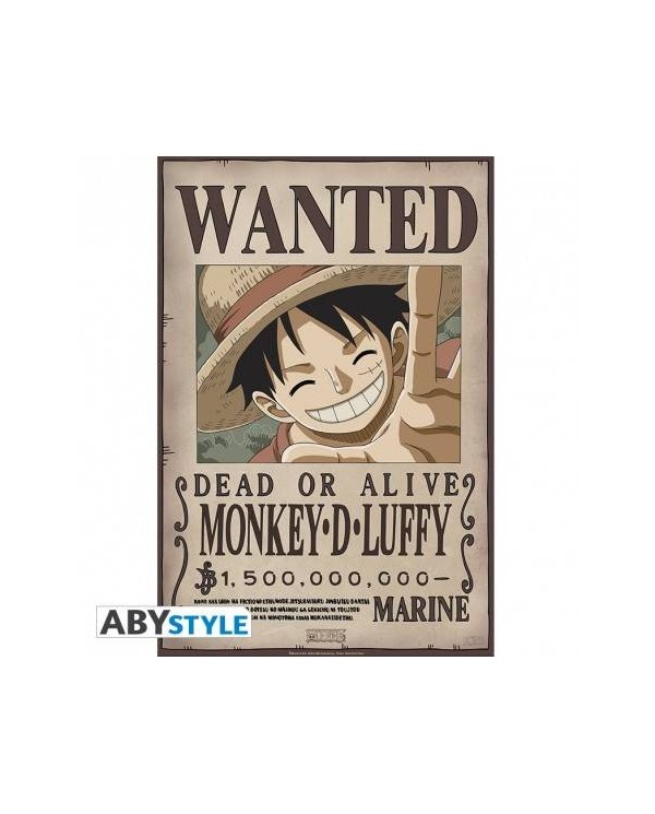 ONE PIECE - Póster "Wanted Luffy New 2" (52 x 35)
