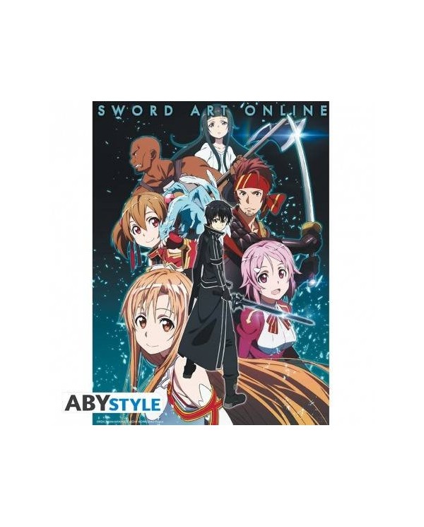 SWORD ART ONLINE - Póster de miembros del grupo (52x38)