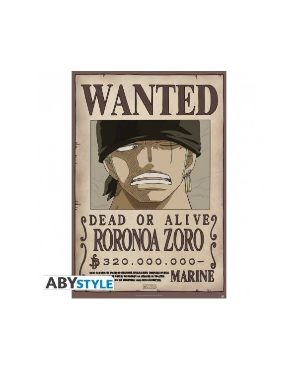 ONE PIECE - Póster  Wanted Zoro (91,5 x 61)
