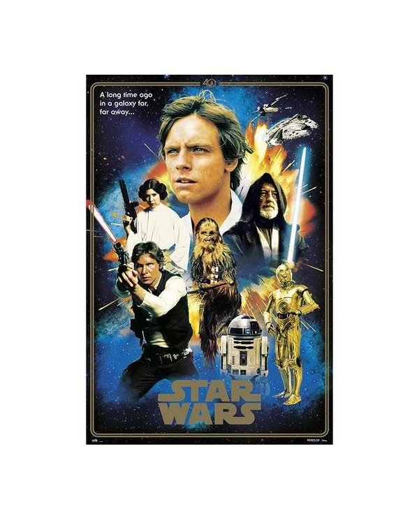 POSTER STAR WARS CLASSIC 40 ANIVERSARIO HEROES
