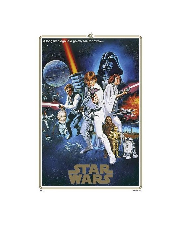 POSTER STAR WARS CLASSIC 40 ANIVERSARIO ONE SHEET B