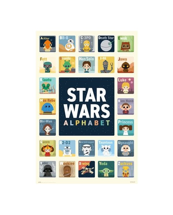 POSTER STAR WARS ALFABETO
