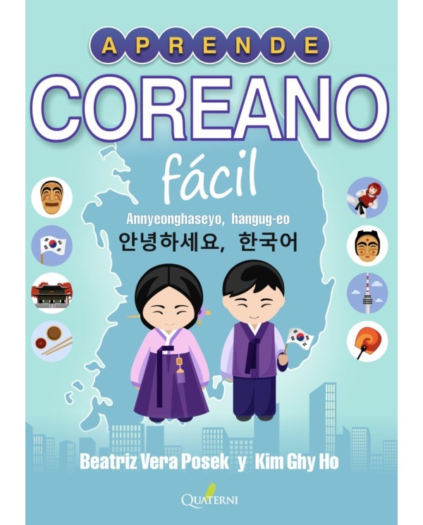 APRENDE COREANO FÁCIL 9788412286076 QUATERNI 18,95 €