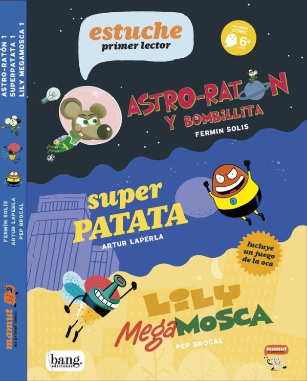 ESTUCHE PRIMER LECTOR ASTRO RATON/SUPERPATATA/LILI MEGA MOSCA Cuent...