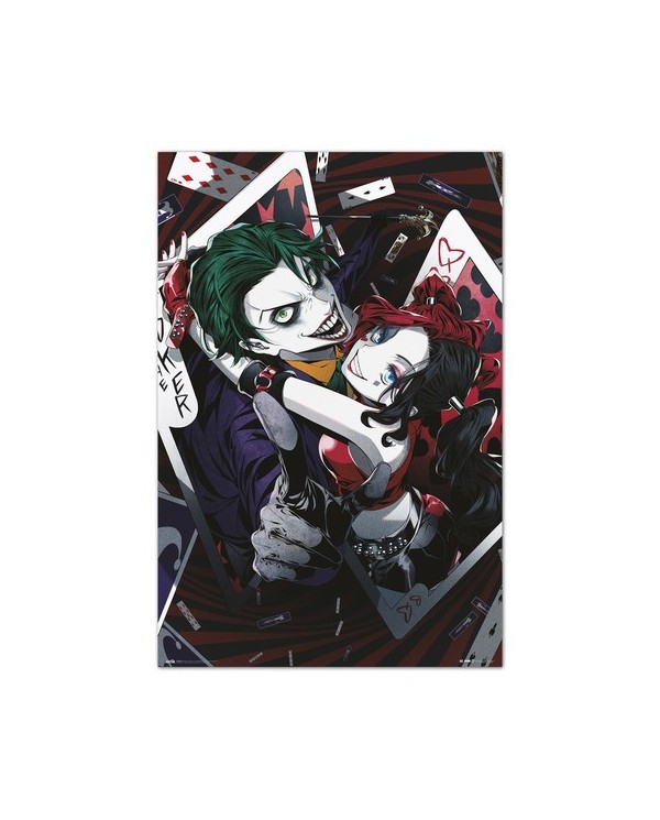 POSTER DC COMICS HARLEY QUINN Y JOKER ANIME