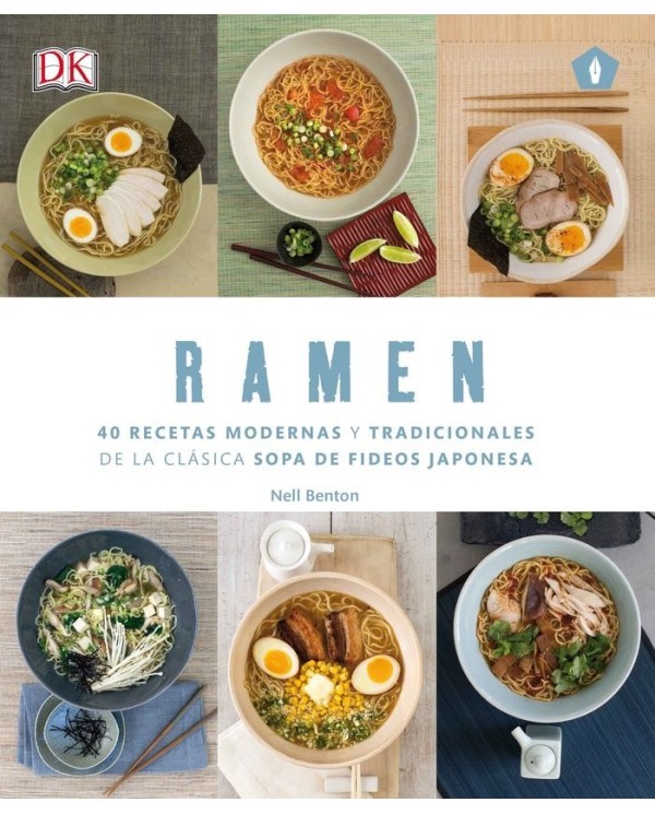 RAMEN 40 RECETAS MODERNAS Y TRADICIONALES
40 recetas modernas y tradicionales de la clásica sopa de fideos japonesa