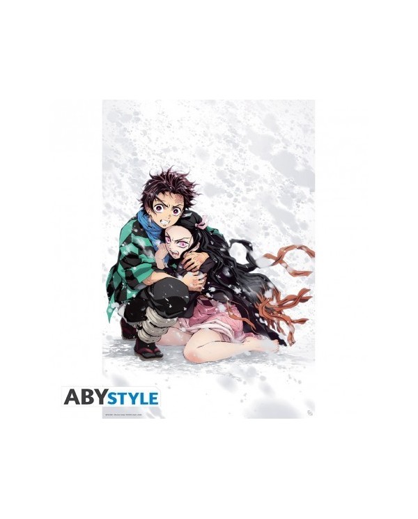 Kimetsu no Yaiba - Poster « Tanjiro & Nezuko Snow » (91.5x61) POSTE...