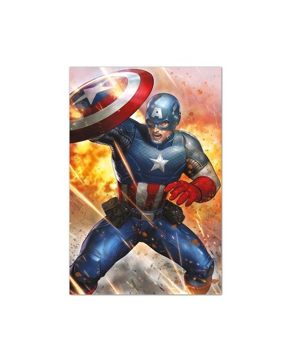 POSTER MARVEL CAPITAN AMERICA UNDER FIRE  8435497277574