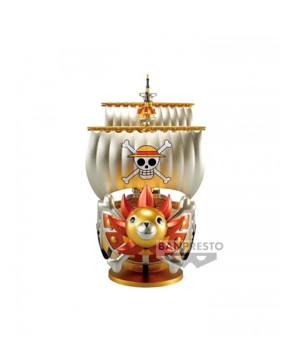 Figuras MEGA WORLD COLLECTABLE THOUSAND SUNNY GOLD COLOR ANIME / MA...