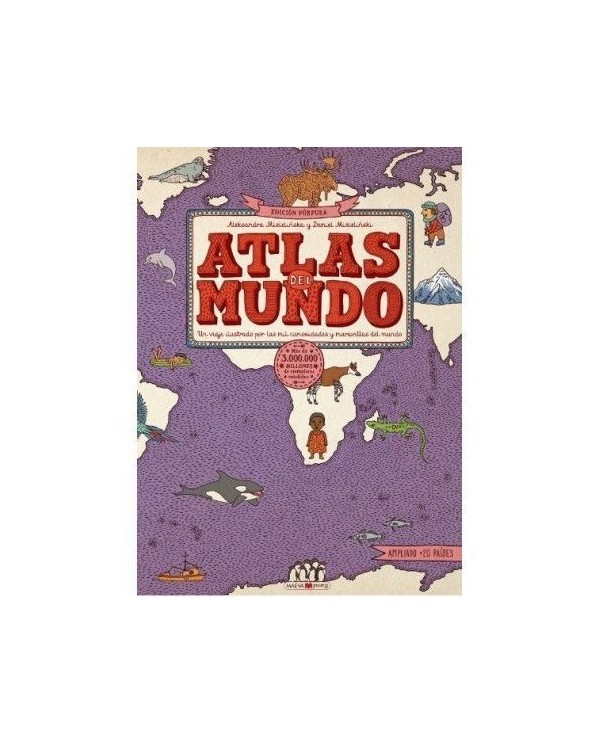 ATLAS DEL MUNDO EDICION PURPURA ¡El atlas del mundo ahora es más grande! 9788417708832