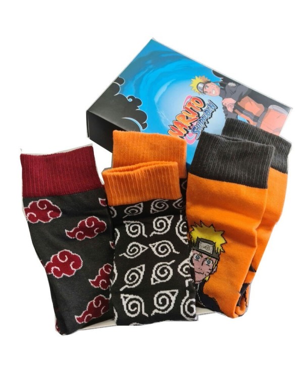 Set 3 calcetines Naruto Shippuden adulto surtido TALLAS DE 39-45 NA...