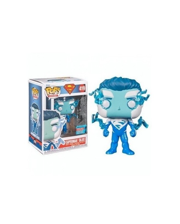 FUNKO POP DC COMICS SUPERMAN BLUE EXCLUSIVO 58593  0889698585934