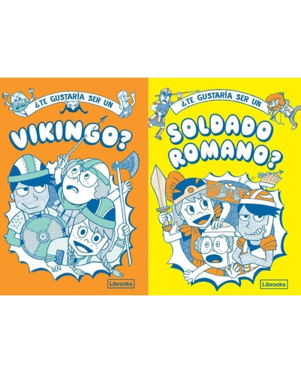 9788412565638 LIBROOKS  TE GUSTARIA SER UN VIKINGO O UN SOLDADO ROMANO Varios Autores