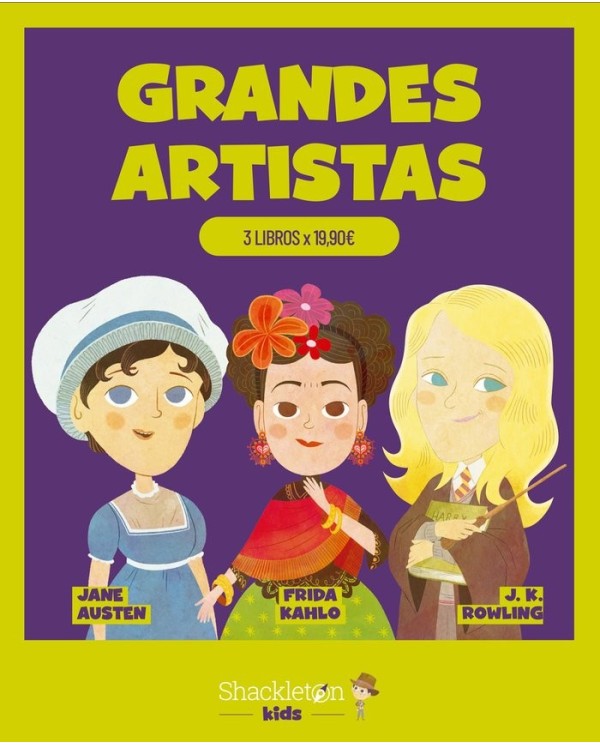 9788413611976 SHACKLETON KIDS  GRANDES ARTISTAS
PACK 3 LIBROS Varios Autores