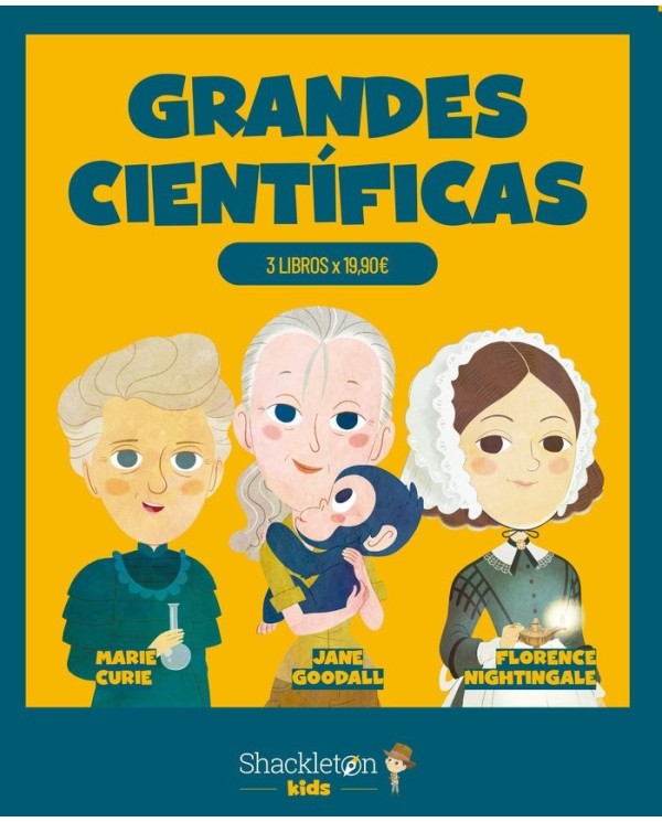 9788413611952 SHACKLETON KIDS  GRANDES CIENTIFICAS
PACK 3 LIBROS Varios Autores