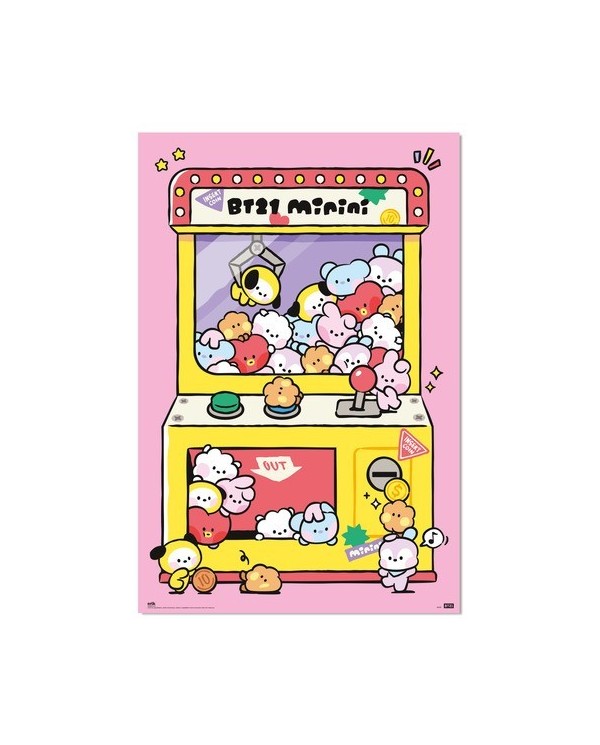 POSTER BT21 ARCADE MACHINE 8435497296223