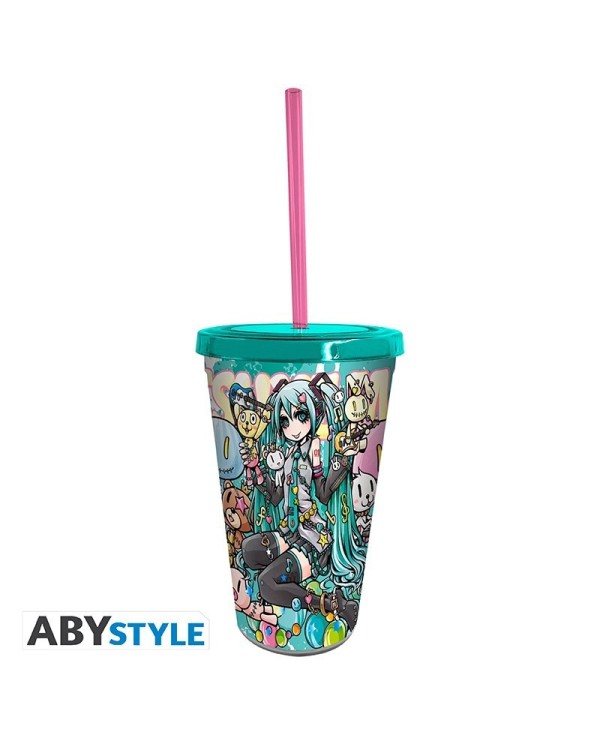 HATSUNE MIKU - Vaso con Pajita - 470ml 3665361079651