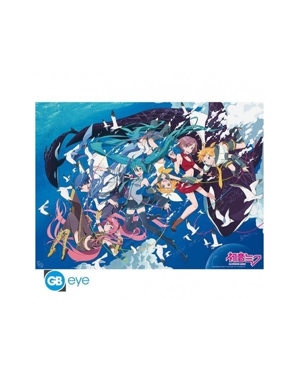 HATSUNE MIKU - Poster Chibi 52x38 - Miku & Amis Ocean