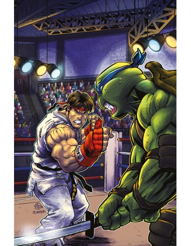 9788419920997,ECC,Las Tortugas Ninja vs. Street Fighter núm. 2 de 5, Americano, Paul Allor, Ariel Medel