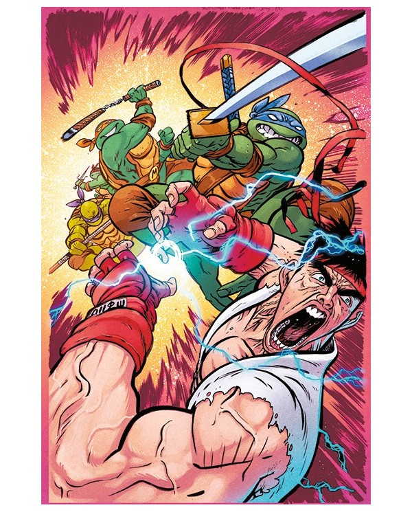 9788419972941,ECC,Las Tortugas Ninja vs. Street Fighter núm. 3 de 5, , Paul Allor, Ariel Medel