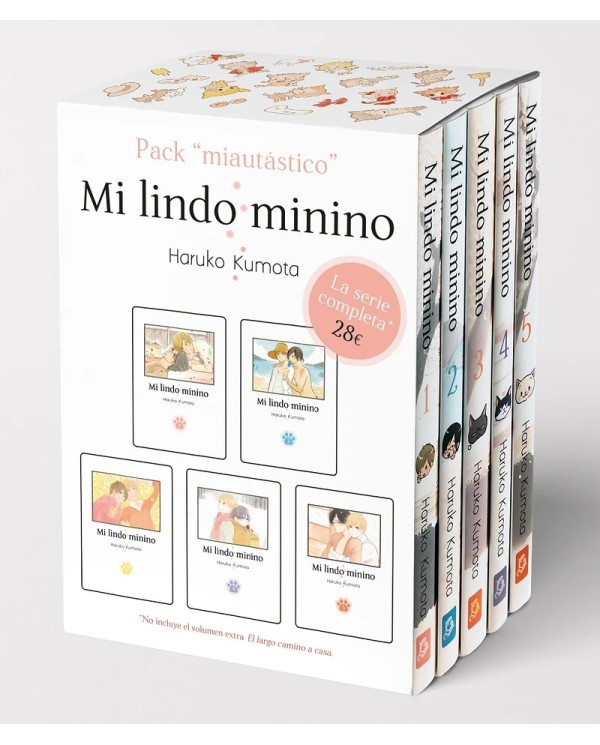 PACK MIAUTÁSTICO: MI LINDO MININO, VOL.1-5  9788418739422 Kumota Haruko TOMODOMO