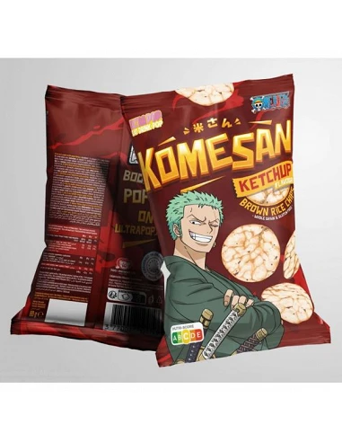 NARUTO CHIPS DE ARROZ CON SABOR A KETCHUP KOMESAN  3770027194743