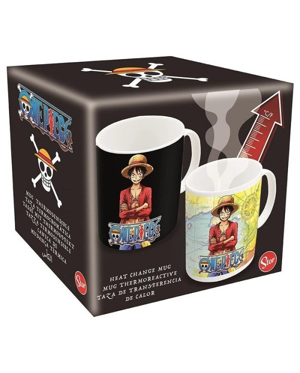 ONE PIECE TAZA TERMICA LUFFY MAPA  8412497787432