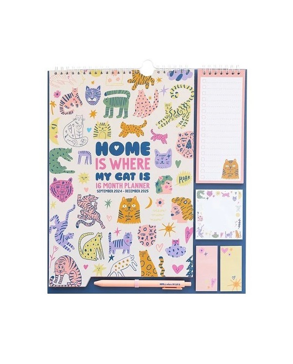 PLANNER 2024/2025 HOME IS WHERE MY CAT IS  8435747801153