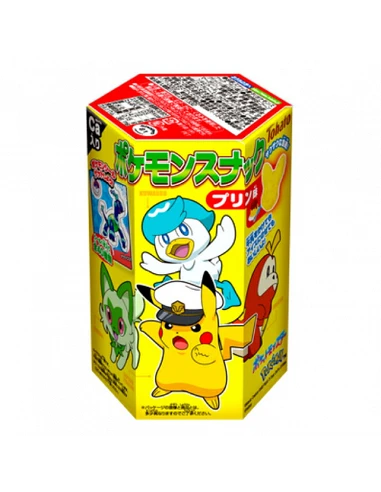 Snack de Pikachu Pokemon con Sticker SABOR FLAN  
4901940470648