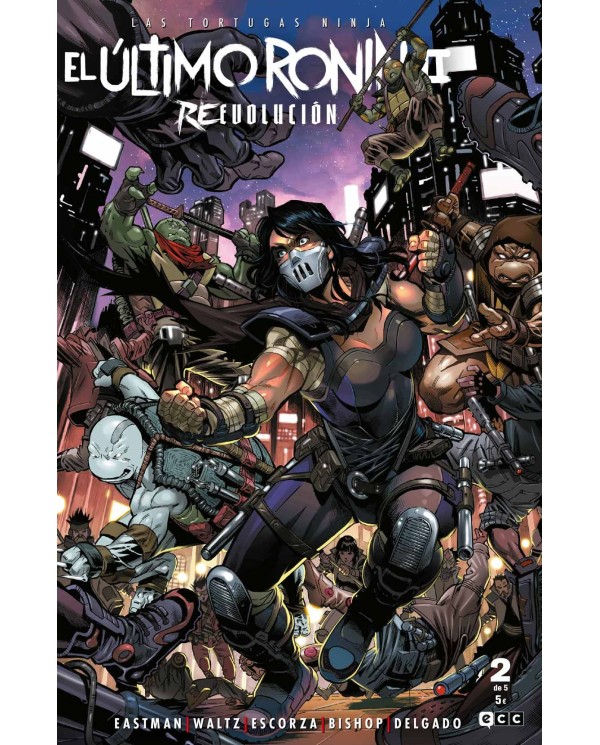 Tom Waltz /Kevin Eastman,ECC,,9788410330214,Las Tortugas Ninja: El último ronin II - Reevolución núm. 2 de 5