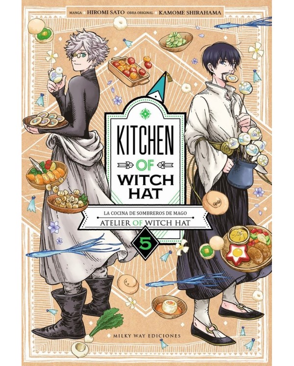 HIROMI SATO/SHIRAHAMA KAMOME,MILKY WAY,,9788410223684 ,KITCHEN OF WITCH HAT 5