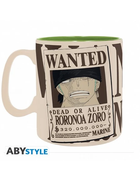 ONE PIECE - Taza - 460 ml - Zoro & Wanted 3665361139850