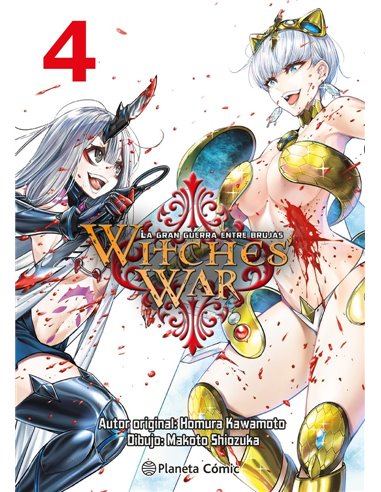 KAWAMOTO   HOMURA/SHIOZUKA   MAKOTO,PLANETA COMIC,,9788411612586 ,WITCHES WAR LA GRAN GUERRA ENTRE BRUJAS 4