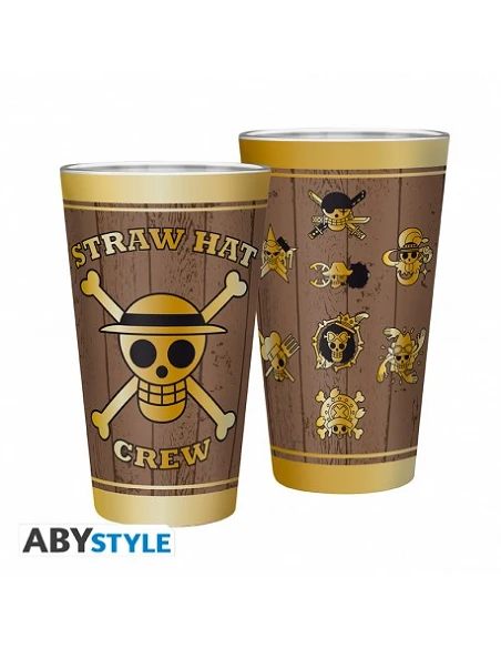 ONE PIECE - Vaso grande - 400ml - Calaveras -   3665361053361