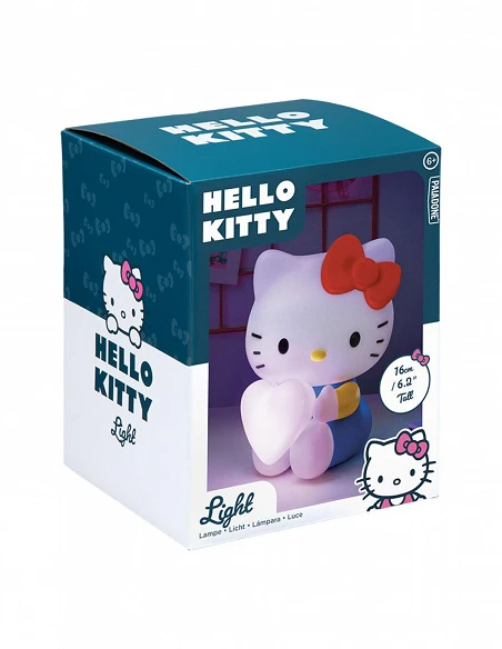 Lámpara 3D Hello Kitty con corazón 16 cm 5056577740080