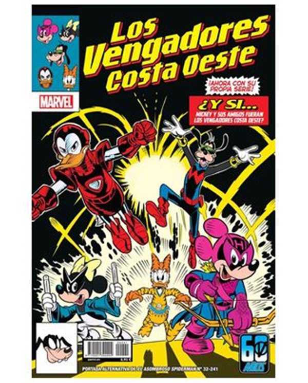 VARIOS AUTORES,PANINI,,977000139000400241,EL ASOMBROSO SPIDERMAN 32 (PORTADA ALTERNATIVA DISNEY - WHATI IF? VENGADORES COSTA OES