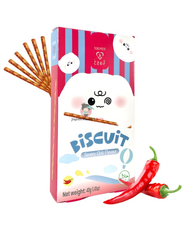 TOKIMEKI BISCUIT Palitos sabor CHILE PICANTE 40g1,75 €8717624000935