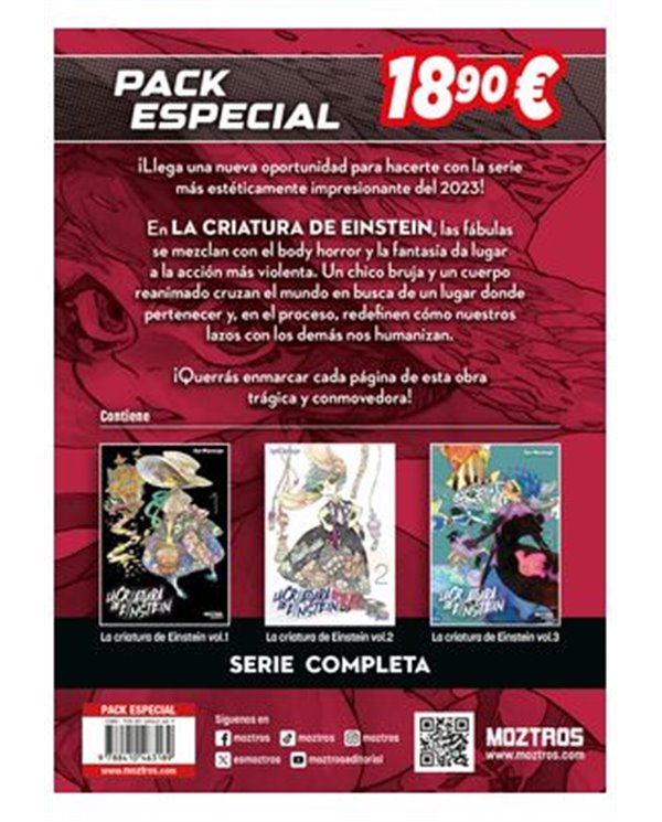 RYU MIYANAGA,MOZTROS,,9788410463189,LA CRIATURA DE EINSTEIN PACK ESPECIAL,18,17